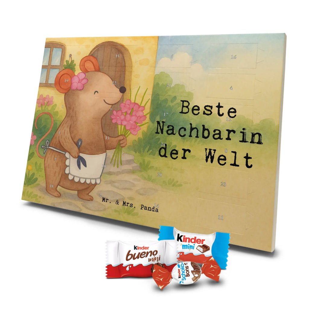 Chocolate advent calendar Mouse Best neighbor in the world Design thank you, birthday, gift idea, birthday present, gift tip, make you happy, giving, for, gift, resident, Neighbor, neighbors, friend, neighborhood, friendship