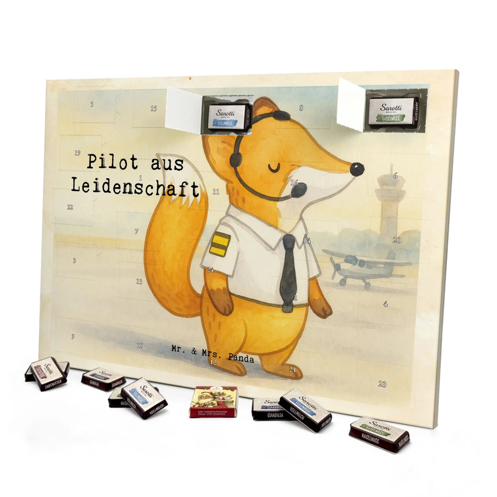 Chocolate advent calendar Pilot Passion Design gift, promotion, anniversary, retirement, sayings, job start, gift idea, best, farewell gift, profession, passing exam
