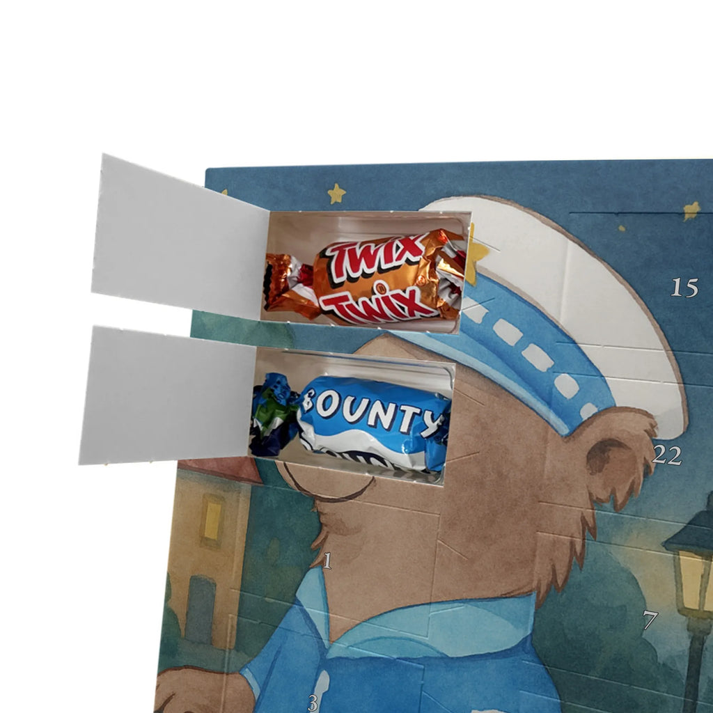 Chocolate advent calendar policeman Passion Design gift, promotion, anniversary, retirement, sayings, job start, gift idea, best, farewell gift, profession, passing exam