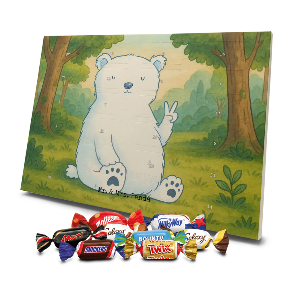 Chocolate advent calendar Icebear Lazy Design teddy bear, cuddly toy, office job, lazy, North Pole, work, relaxing, workplace, Polar bear