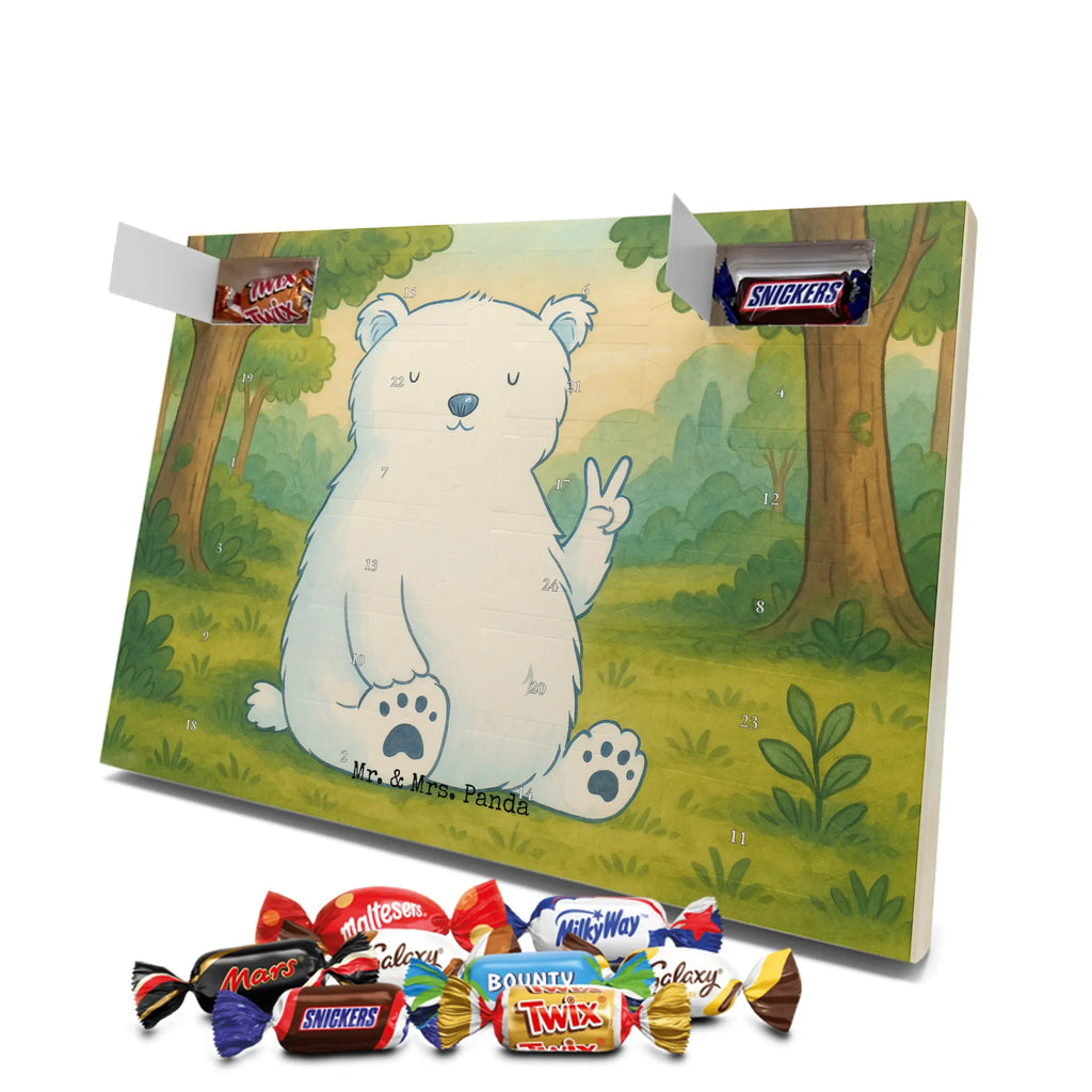 Chocolate advent calendar Icebear Lazy Design teddy bear, cuddly toy, office job, lazy, North Pole, work, relaxing, workplace, Polar bear