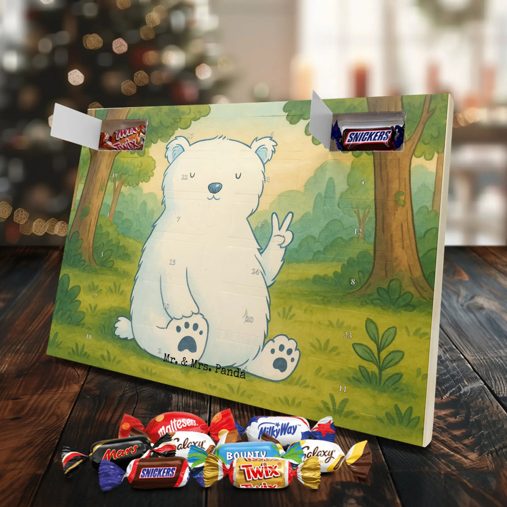 Chocolate advent calendar Icebear Lazy Design teddy bear, cuddly toy, office job, lazy, North Pole, work, relaxing, workplace, Polar bear
