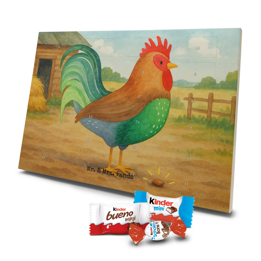 Chocolate advent calendar Faucet grain Design farm, farm animals, animals, nature, eggs, hen, corn, cock