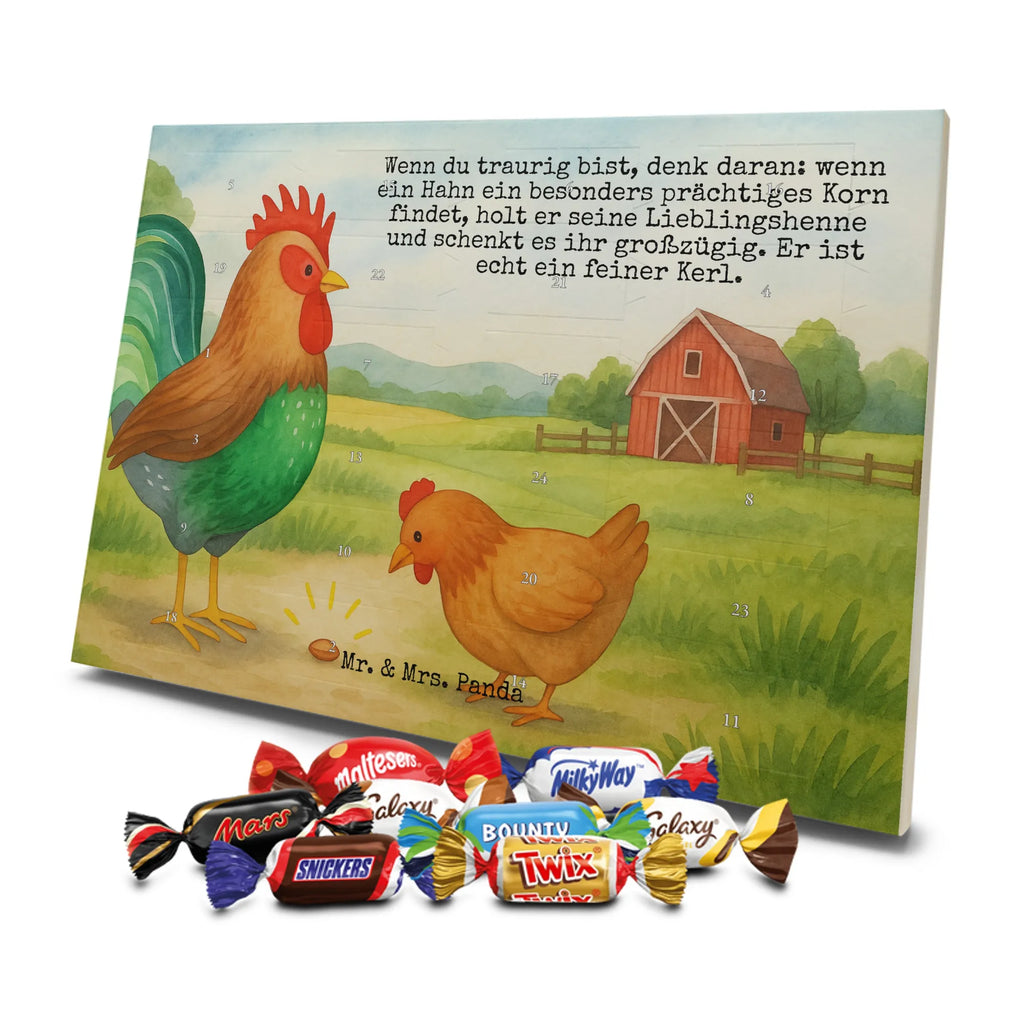 Chocolate advent calendar Faucet grain Design farm, farm animals, animals, nature, eggs, hen, corn, cock