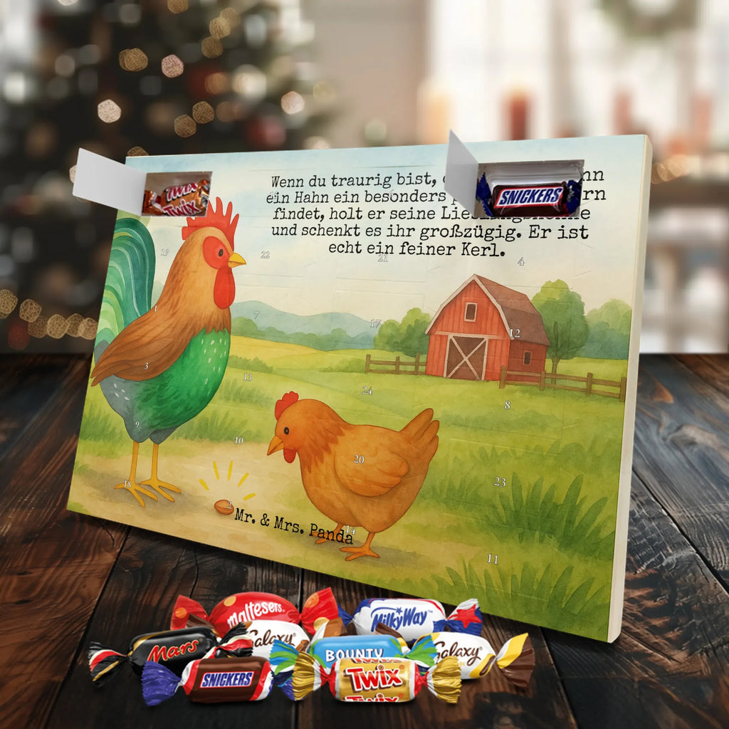 Chocolate advent calendar Faucet grain Design farm, farm animals, animals, nature, eggs, hen, corn, cock