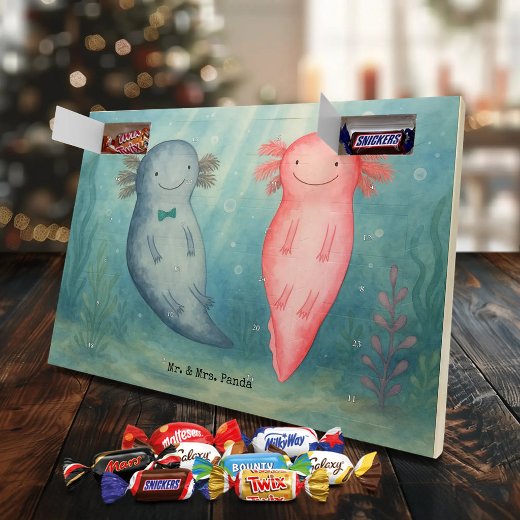 Chocolate advent calendar axolotl Love Design Loving, Two, Together, Marriage, Proposal of marriage, Love gift, gift for her, gift for him, anniversary gift, Valentine&#39;s Day Gift for Women Love Gift Anniversary Wedding Anniversary Party Favor Gift for Girlfriend Gift for Partner Boyfriend Gift Token of Love for Men for Husband