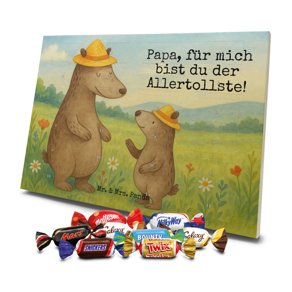 Chocolate advent calendar Bears with hats Design Father's Day, Mother's Day, father, role model, son, sons, children, favourite person, father-son, child, father's day