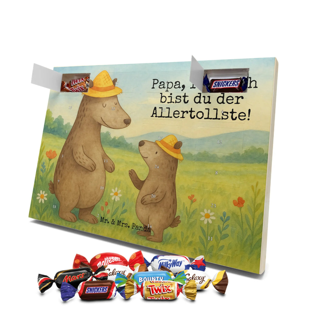 Chocolate advent calendar Bears with hats Design Father's Day, Mother's Day, father, role model, son, sons, children, favourite person, father-son, child, father's day