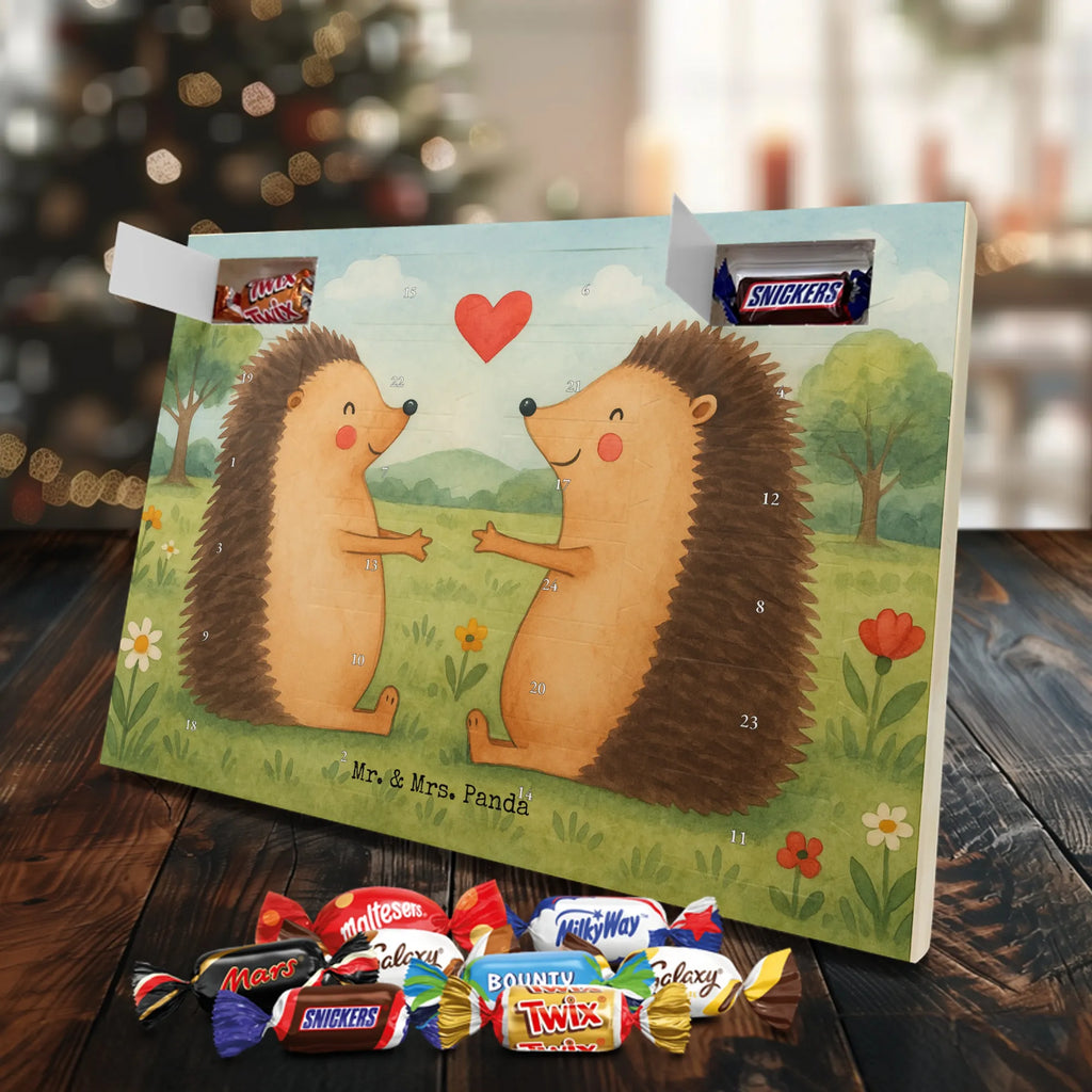 Chocolate advent calendar Hedgehogs in love Design Loving, Two, Together, Marriage, Proposal of marriage, Love gift, gift for her, gift for him, anniversary gift, Wedding, Wedding anniversary, Anniversary, Friend, Married, Girlfriend, Gift, Engaged, In love, Proof of love