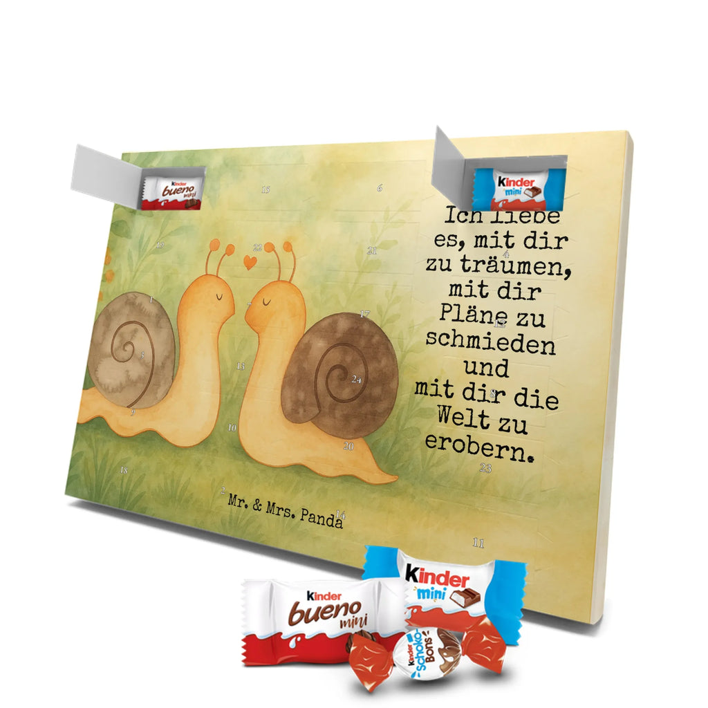 Chocolate advent calendar Snails in love Design Loving, Two, Together, Marriage, Proposal of marriage, Love gift, gift for her, gift for him, anniversary gift