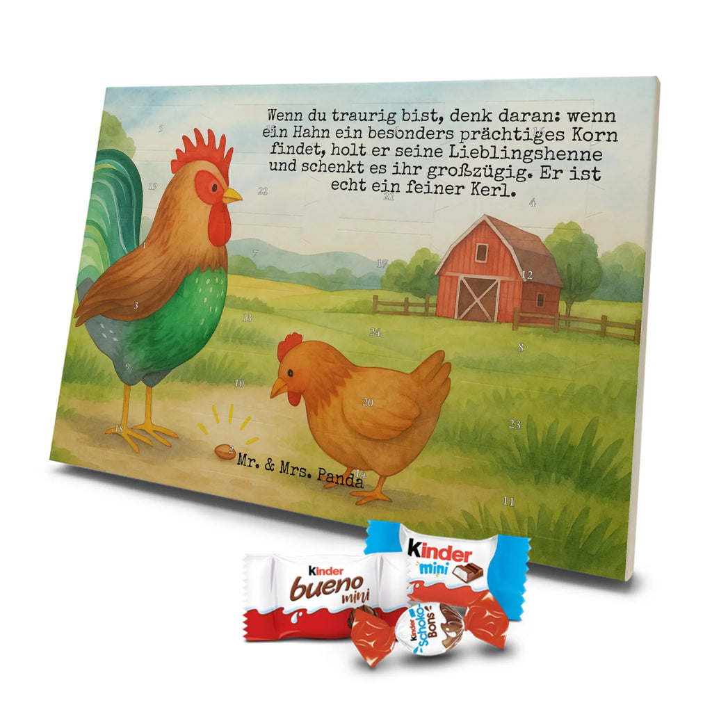 Chocolate advent calendar Faucet grain Design farm, farm animals, animals, nature, eggs, hen, corn, cock