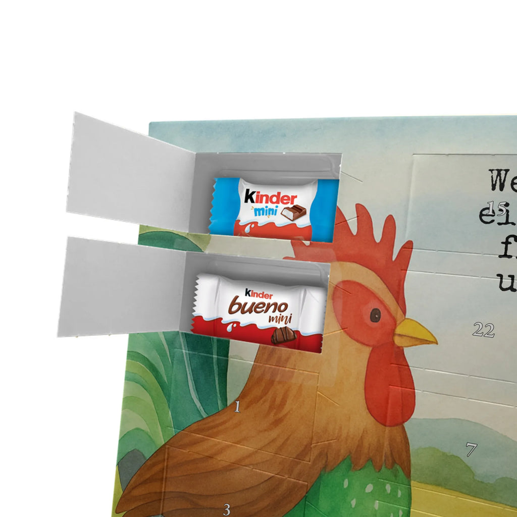 Chocolate advent calendar Faucet grain Design farm, farm animals, animals, nature, eggs, hen, corn, cock