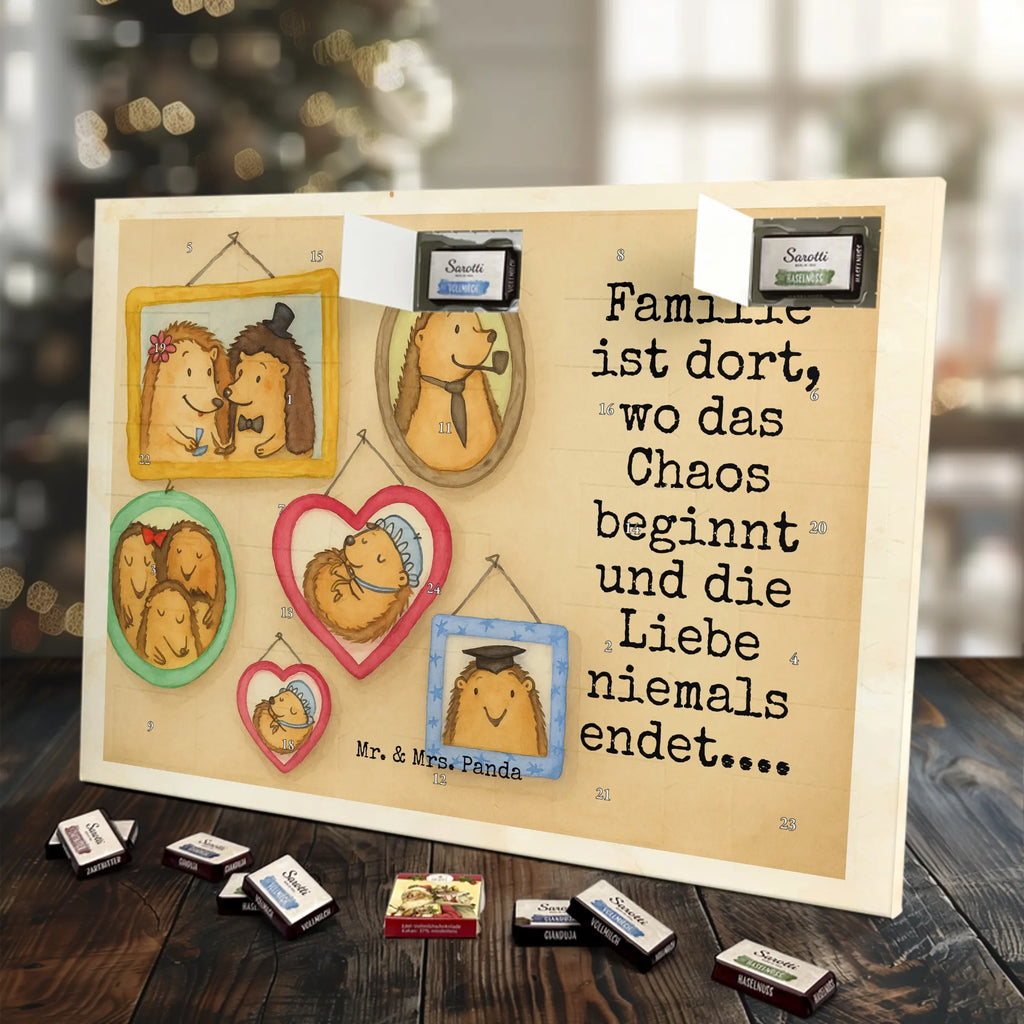 Chocolate advent calendar Hedgehog family Design Father's Day, Mother's Day, hedgehogs, mum, pictures, solidarity