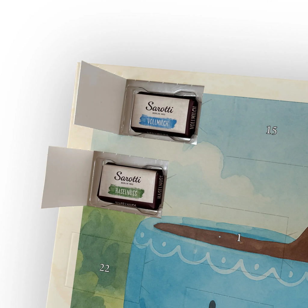 Chocolate advent calendar Coffee Bean Design card, gift ideas, gifts, small animals, cute, cute animal motives, hand drawn, funny sayings, good mood, special gifts, animal lover, satisfaction, pleasure, coffee bean