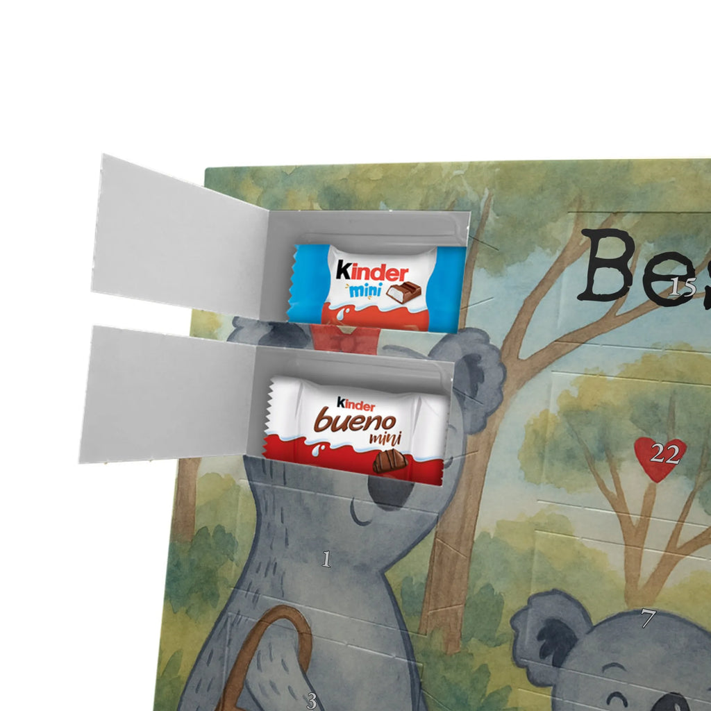 Chocolate advent calendar Koala family with two kids Design Father's Day, Mother's Day, favourite family, family time, koala family, best family, koala bear, family life