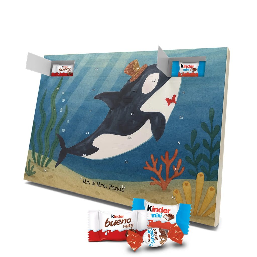 Chocolate advent calendar orca cylinder Design gift ideas, vacation, Seafood, aquatic animals, ocean, shells, corals, reef, whale, narwhal, sea urchin, lobster, platypus, manatee, crocodile, shrimp, gifts for seafood lovers, water world, underwater animals, underwater world, deep sea, seafood fans, seafood decoration, seafood posters, celebration, birthday, feast, confetti, congratulations
