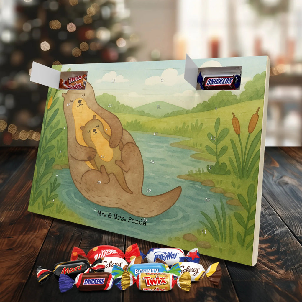 Chocolate advent calendar otter child Design animal lover, marten, sea otter, European otter, water mammal, aquatic animal, baby otter, predator, water, otter gifts, gift ideas for animal lovers, animal, mammal, water animal, gifts for people in love, Otter Sea Otter Lake Otter