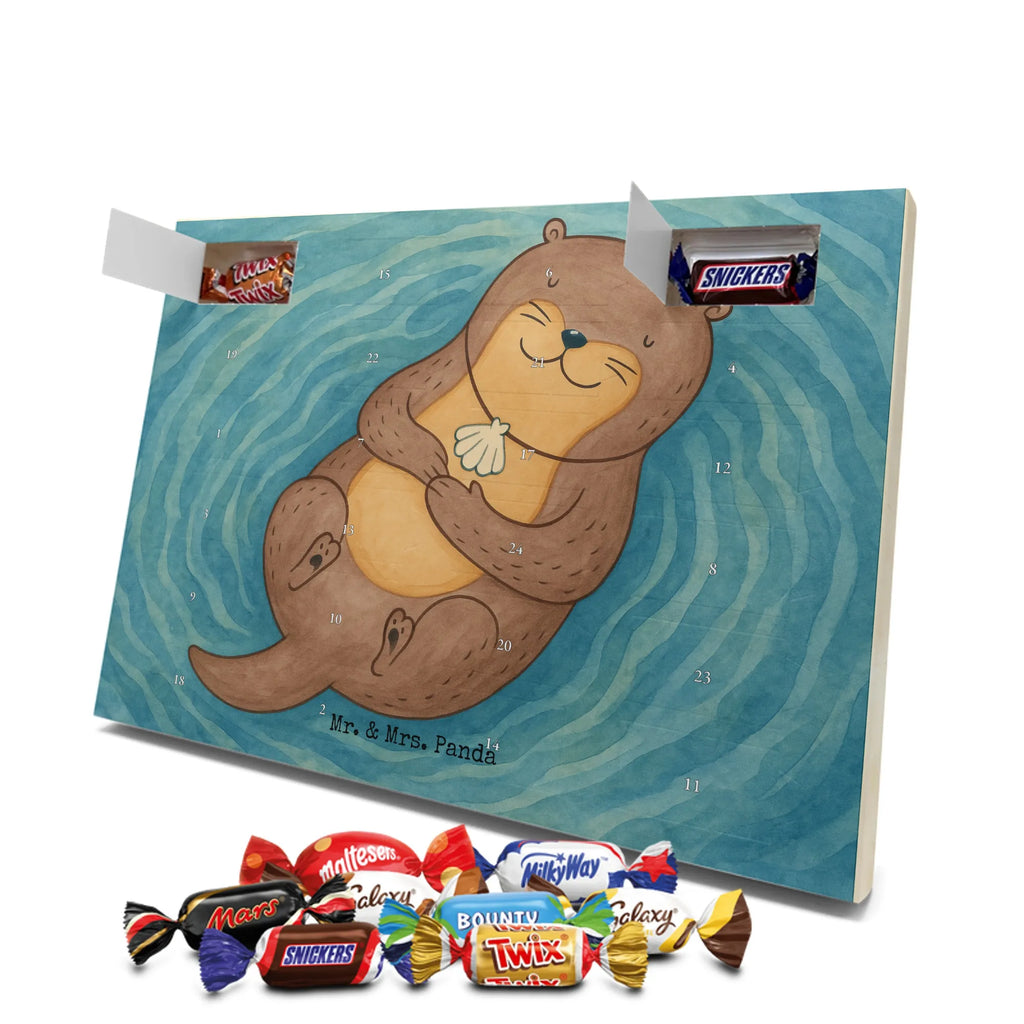 Chocolate advent calendar otter shell Design animal lover, marten, sea otter, European otter, water mammal, aquatic animal, baby otter, predator, water, otter gifts, gift ideas for animal lovers, animal, mammal, water animal, gifts for people in love, daydreaming, otter love, dreaming, brooding