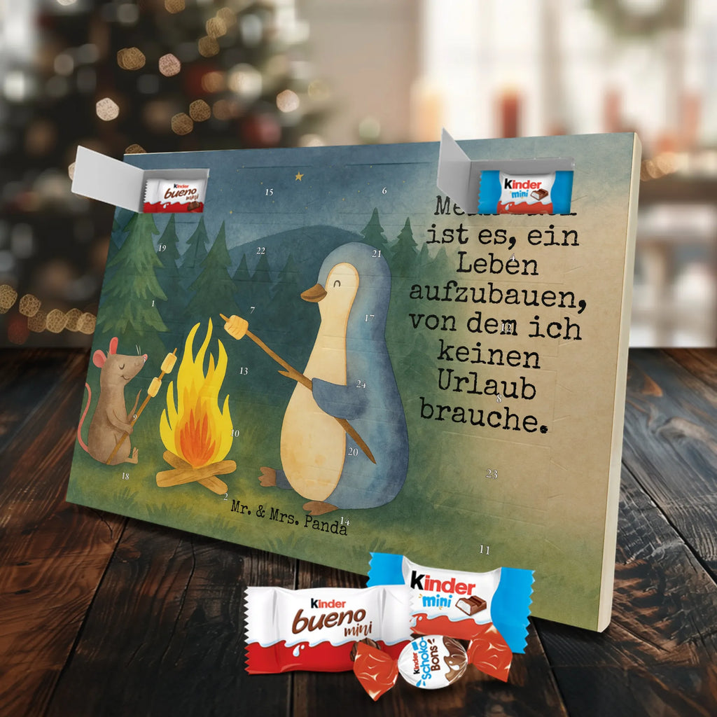 Chocolate advent calendar Penguin campfire Design North Pole, Penguins, campfire, everyday office life, penguins, mouse, life motto, new start, work, life motivation, fire