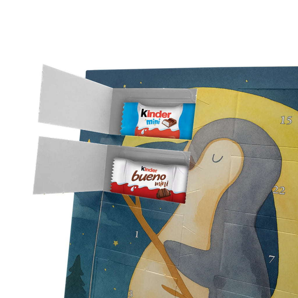 Chocolate advent calendar Penguin moon Design North Pole, Penguins, falling asleep, night's rest, penguins, guest room, bedroom, saying, insomnia, sleep