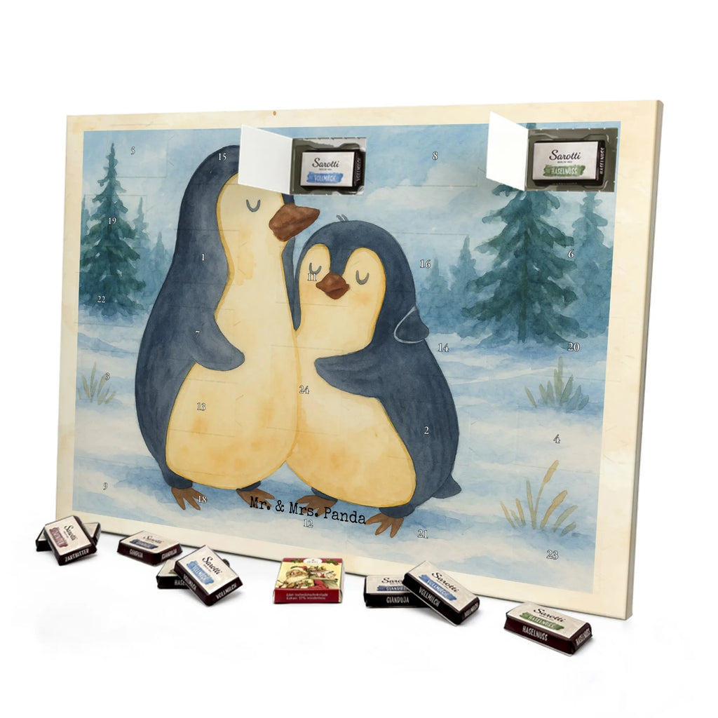 Chocolate advent calendar Penguin embrace Design North Pole, Penguins, wedding, wedding gift, love gift, lovers, anniversary, proof of love, wedding day