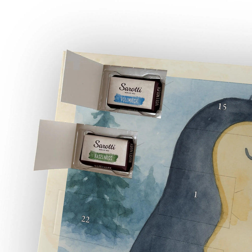 Chocolate advent calendar Penguin embrace Design North Pole, Penguins, wedding, wedding gift, love gift, lovers, anniversary, proof of love, wedding day