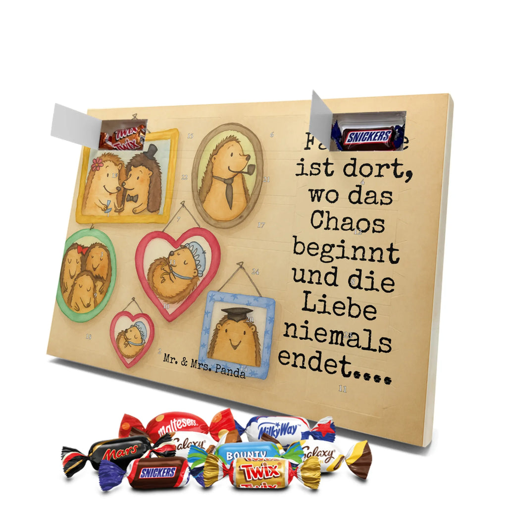 Chocolate advent calendar Hedgehog family Design Father's Day, Mother's Day, hedgehogs, mum, pictures, solidarity