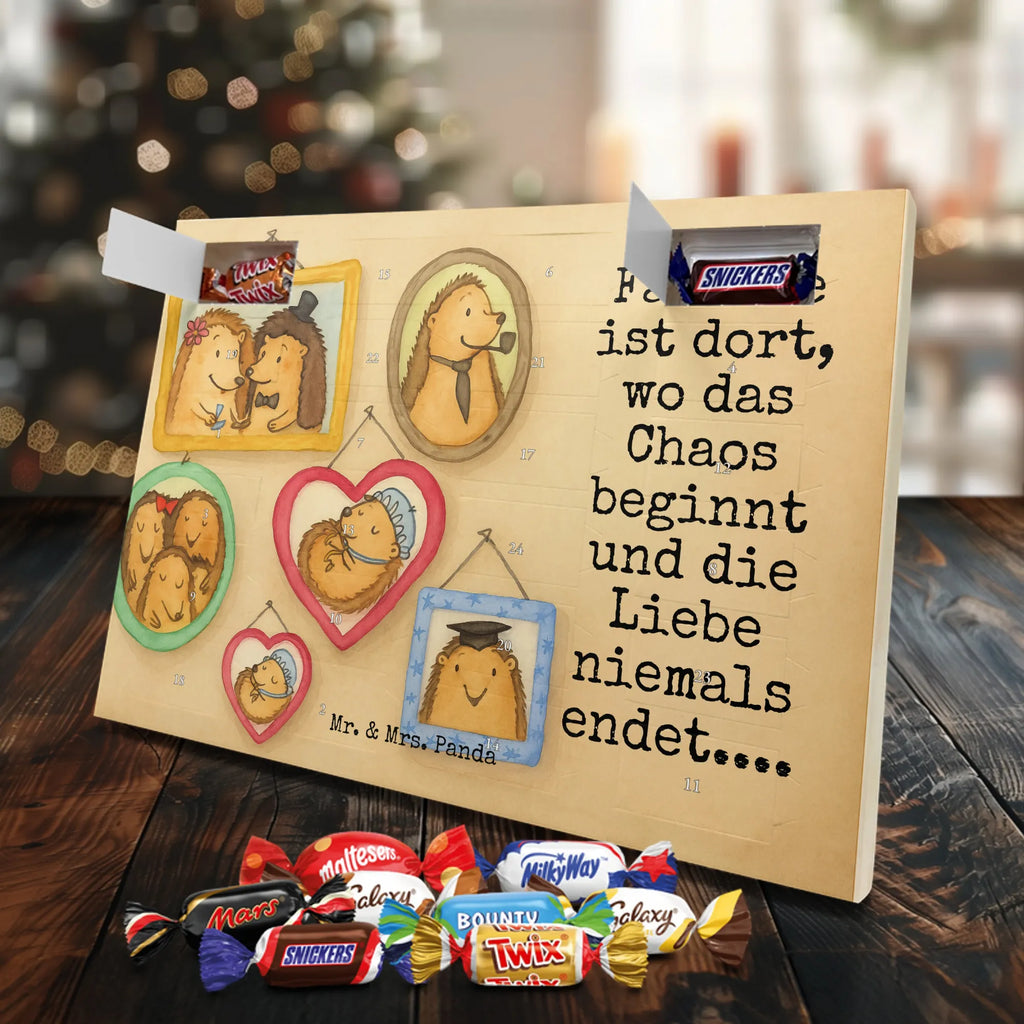 Chocolate advent calendar Hedgehog family Design Father's Day, Mother's Day, hedgehogs, mum, pictures, solidarity