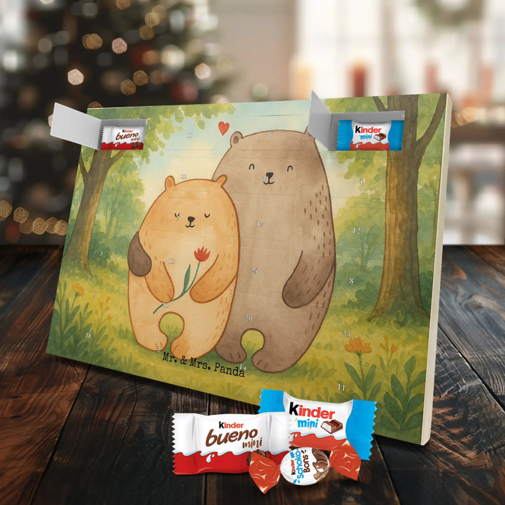 Chocolate advent calendar Bears in love Design Loving, Two, Together, Marriage, Proposal of marriage, Love gift, gift for her, gift for him, anniversary gift, Girlfriend, Engaged, Boyfriend, Gift Wedding, Gift Friend, Anniversary, In love, Wedding anniversary, Married, Gift Girlfriend, Bears, Proof of love