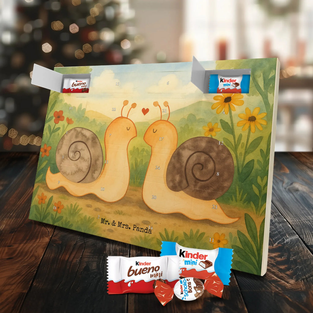 Chocolate advent calendar Snails in love Design Loving, Two, Together, Marriage, Proposal of marriage, Love gift, gift for her, gift for him, anniversary gift