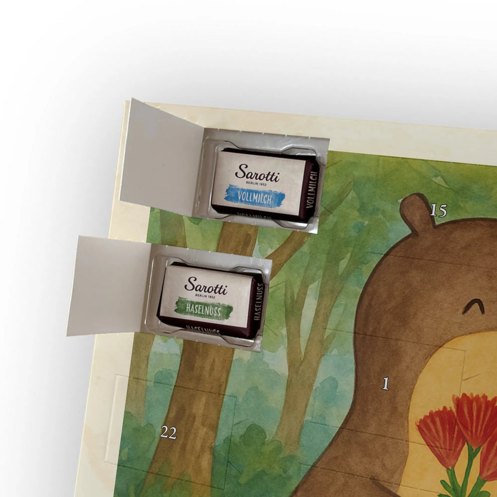 Chocolate advent calendar otter Bunch of flowers Design animal lover, marten, sea otter, European otter, water mammal, aquatic animal, baby otter, predator, water, otter gifts, gift ideas for animal lovers, animal, mammal, water animal, gifts for people in love, Otter Sea Otter Lake Otter