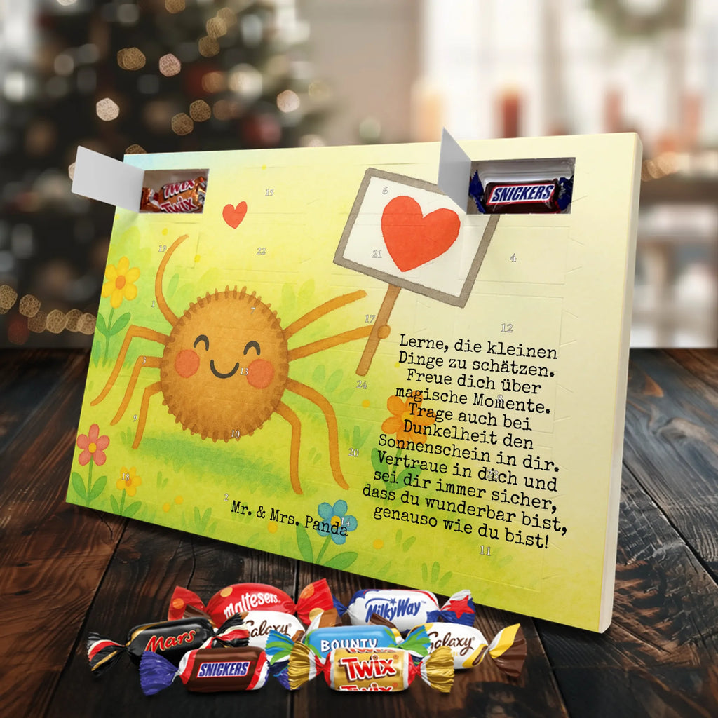 Chocolate advent calendar Spider Agatha Motivation Design Spider Agathe, Spider