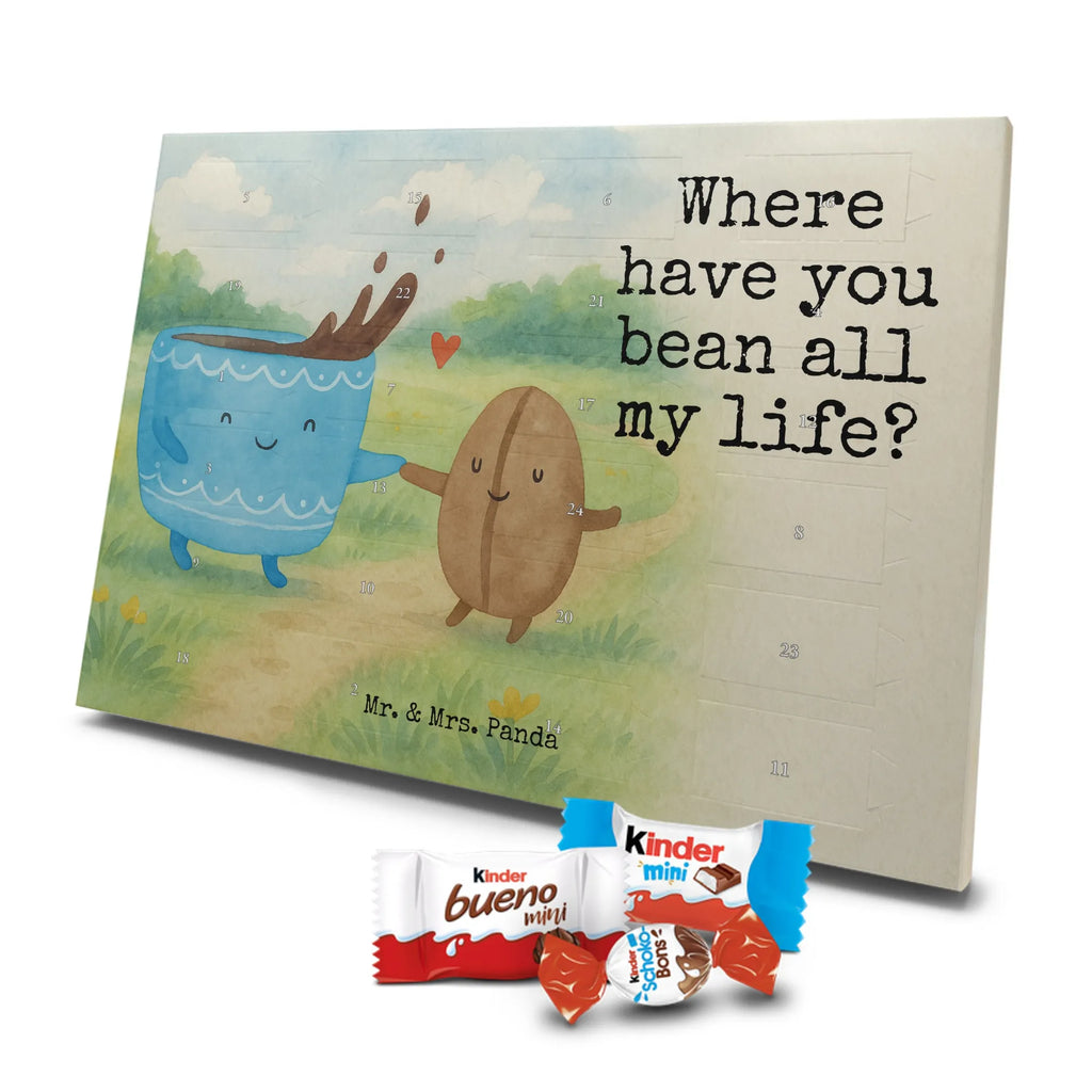 Chocolate advent calendar Coffee Bean Design card, gift ideas, gifts, small animals, cute, cute animal motives, hand drawn, funny sayings, good mood, special gifts, animal lover, satisfaction, pleasure, coffee bean