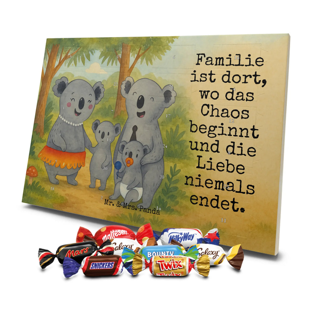 Chocolate advent calendar Koala Family Design Father's Day, Mother's Day, siblings, family life, children