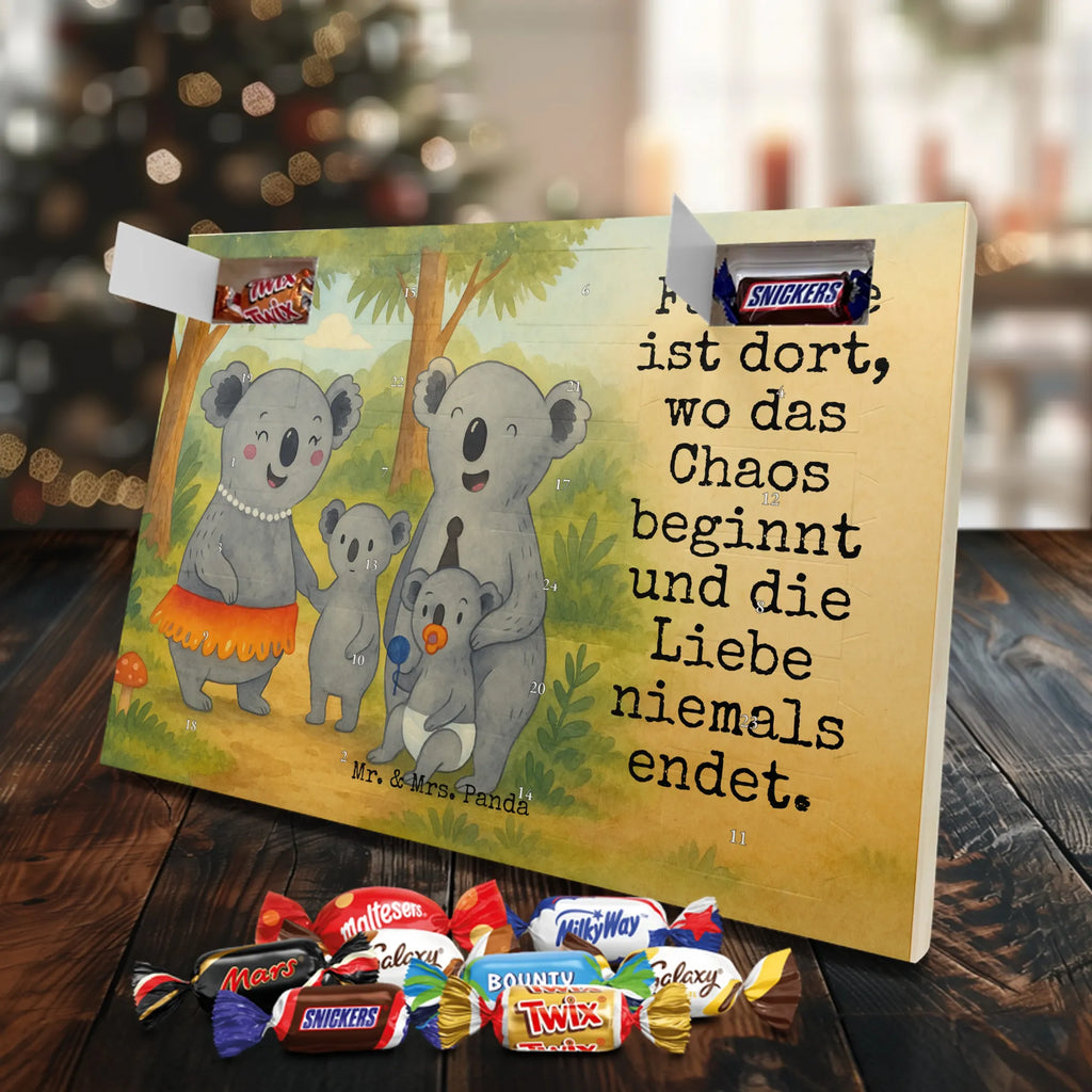 Chocolate advent calendar Koala Family Design Father's Day, Mother's Day, siblings, family life, children