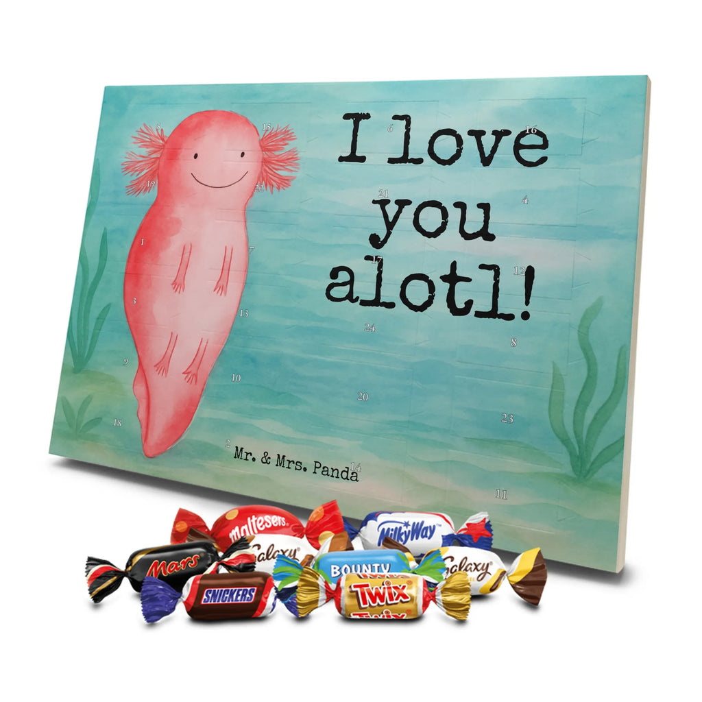 Chocolate advent calendar axolotl Love Design Loving, Two, Together, Marriage, Proposal of marriage, Love gift, gift for her, gift for him, anniversary gift, Valentine&#39;s Day Gift for Women Love Gift Anniversary Wedding Anniversary Party Favor Gift for Girlfriend Gift for Partner Boyfriend Gift Token of Love for Men for Husband