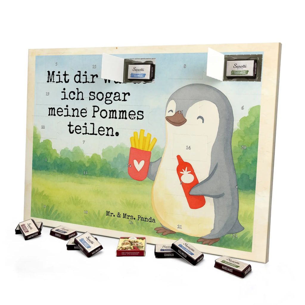 Chocolate advent calendar penguin French fries Design Loving, Two, Together, Marriage, Proposal of marriage, Love gift, gift for her, gift for him, anniversary gift, Valentine&#39;s Day Gift for Women Love Gift Anniversary Wedding Anniversary Party Favor Gift for Girlfriend Gift for Partner Boyfriend Gift Token of Love for Men for Husband