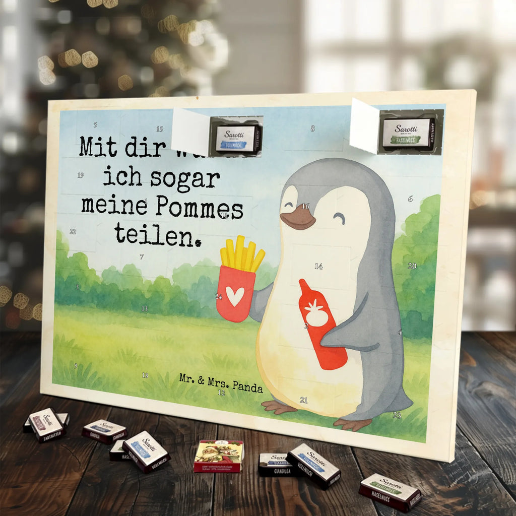 Chocolate advent calendar penguin French fries Design Loving, Two, Together, Marriage, Proposal of marriage, Love gift, gift for her, gift for him, anniversary gift, Valentine&#39;s Day Gift for Women Love Gift Anniversary Wedding Anniversary Party Favor Gift for Girlfriend Gift for Partner Boyfriend Gift Token of Love for Men for Husband
