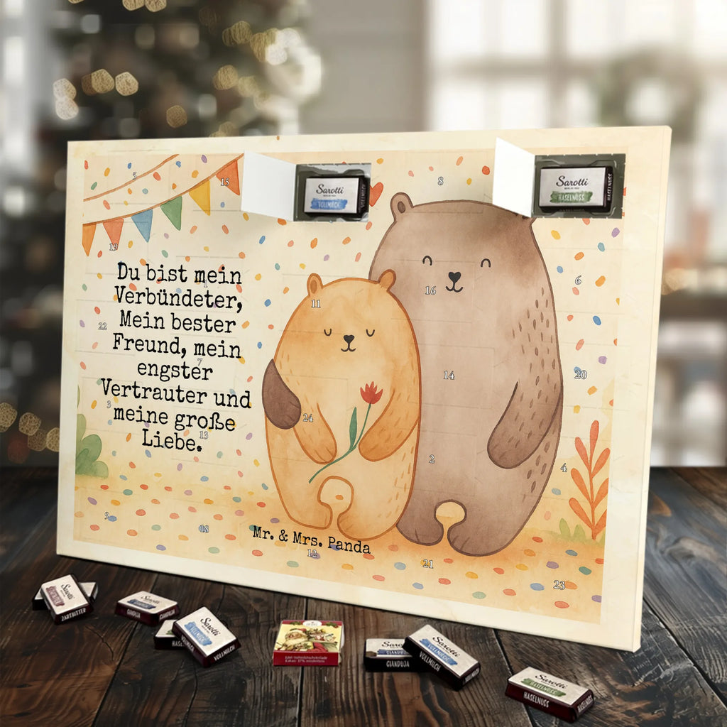 Chocolate advent calendar Bears in love Design Loving, Two, Together, Marriage, Proposal of marriage, Love gift, gift for her, gift for him, anniversary gift, Girlfriend, Engaged, Boyfriend, Gift Wedding, Gift Friend, Anniversary, In love, Wedding anniversary, Married, Gift Girlfriend, Bears, Proof of love