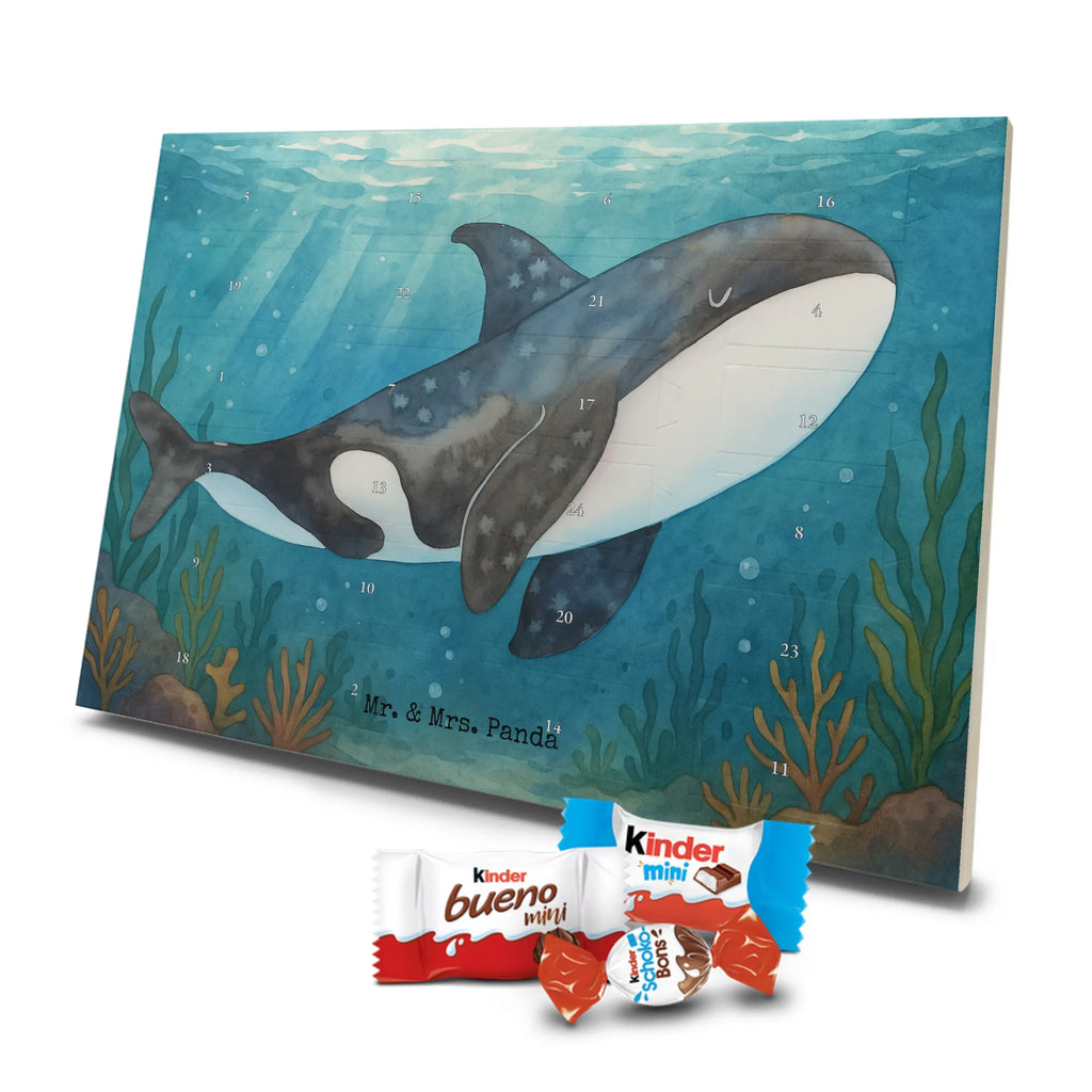 Chocolate advent calendar Orca Design gift ideas, vacation, Seafood, aquatic animals, ocean, shells, corals, reef, whale, narwhal, sea urchin, lobster, platypus, manatee, crocodile, shrimp, gifts for seafood lovers, water world, underwater animals, underwater world, deep sea, seafood fans, seafood decoration, seafood posters, killer whale, self-love, work, new start, opportunities