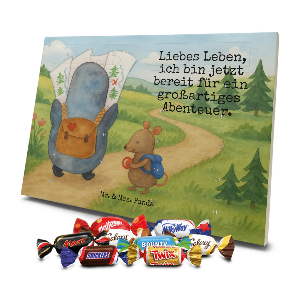 Chocolate advent calendar Penguin & Mouse Hiker Design North Pole, Penguins, adventurer, hiking, adventure, penguins, road trip, excursion