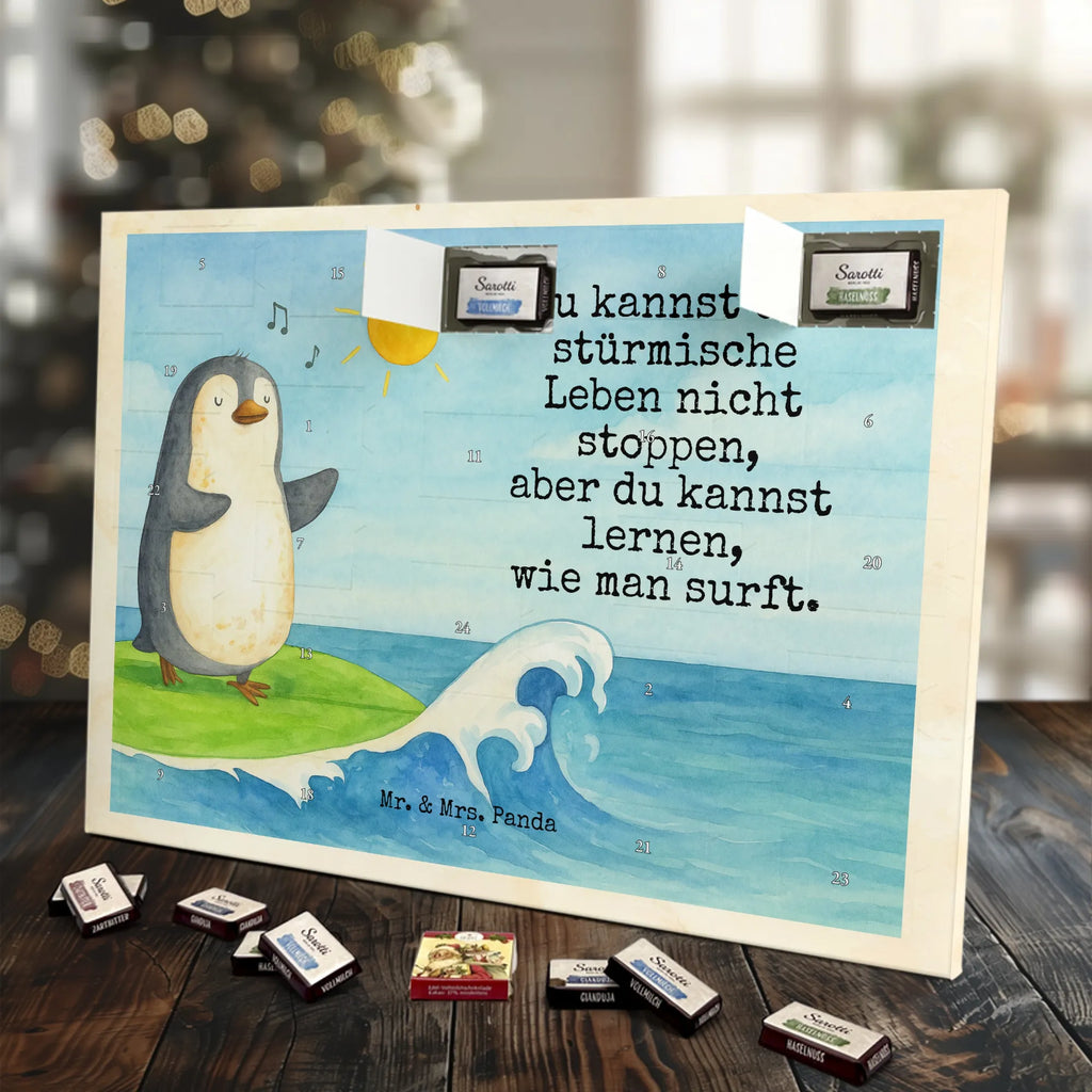 Chocolate advent calendar Penguin surfer Design North Pole, Penguins, surfers, surfing, waves, penguins, holidays, wave riding