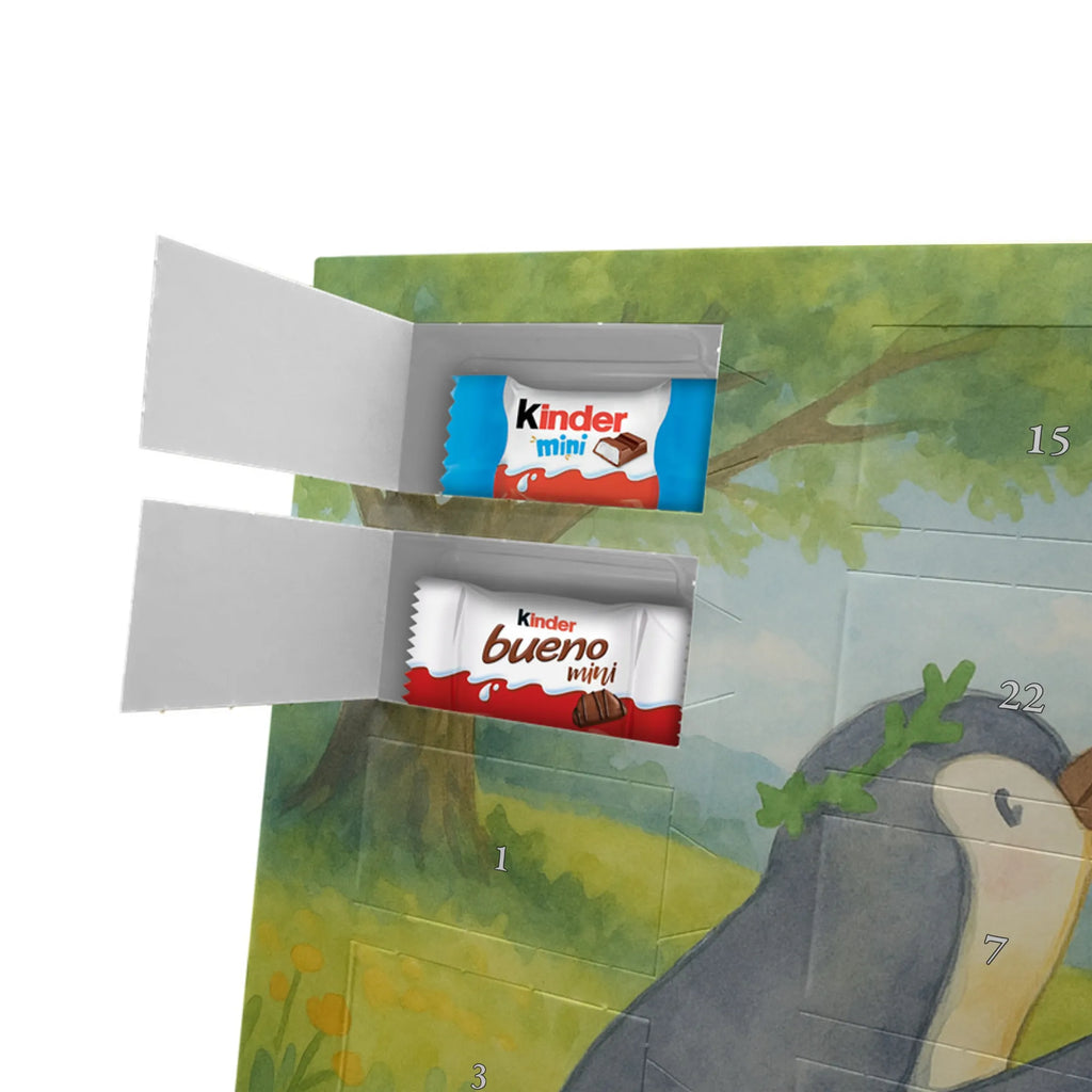 Chocolate advent calendar Penguin with child Design Father's Day, Mother's Day, Mother, Mummy, Gift, Birthday