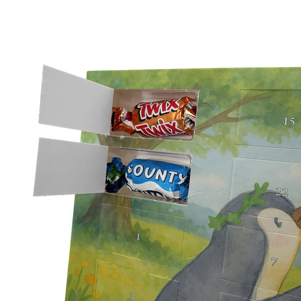 Chocolate advent calendar Penguin with child Design Father's Day, Mother's Day, Mother, Mummy, Gift, Birthday