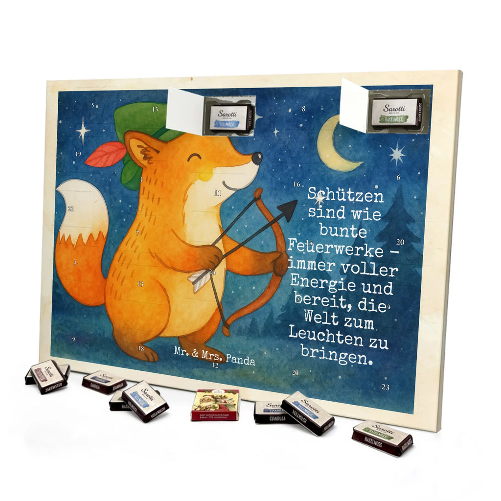 Chocolate advent calendar Sagittarius Astrology Design constellations, birthdays, astrology, date of birth, month of birth