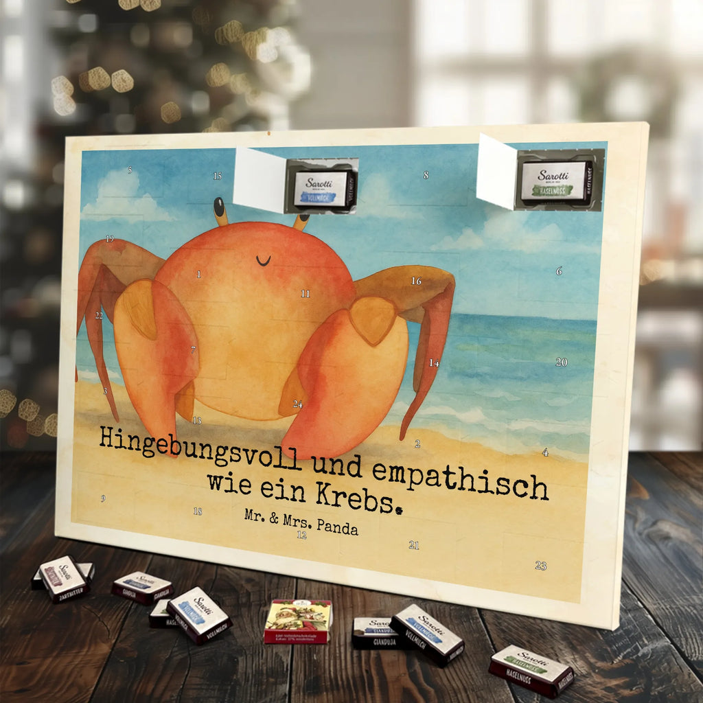 Chocolate advent calendar Star sign Cancer Design constellations, birthdays, astrology, date of birth, month of birth, crab zodiac sign, crab present, present june, birthday june, crabs, present july, birthday july, crab, sea animal, present sea