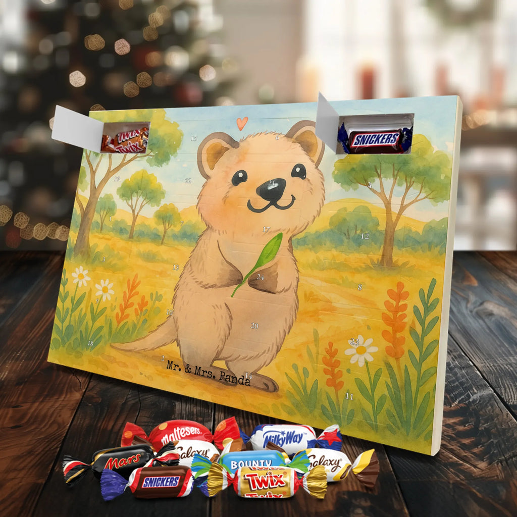 Chocolate advent calendar Quokka Happy Design card, gift ideas, gifts, small animals, cute, cute animal motives, hand drawn, funny sayings, good mood, special gifts, animal lover