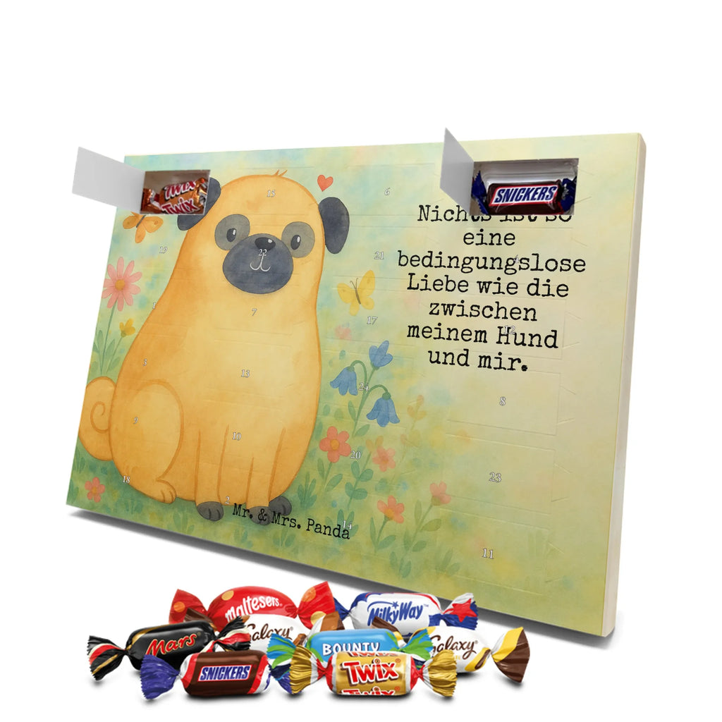 Chocolate advent calendar Pug Design dog breed, mutt, hound, woof, dog mama, love dogs, love for dogs, dog decorative items, bag with dog print, funny gifts for dog owners, what do you give a dog lover, Christmas gifts for dogs, gifts for dogs, dog sayings, dog love, Pug