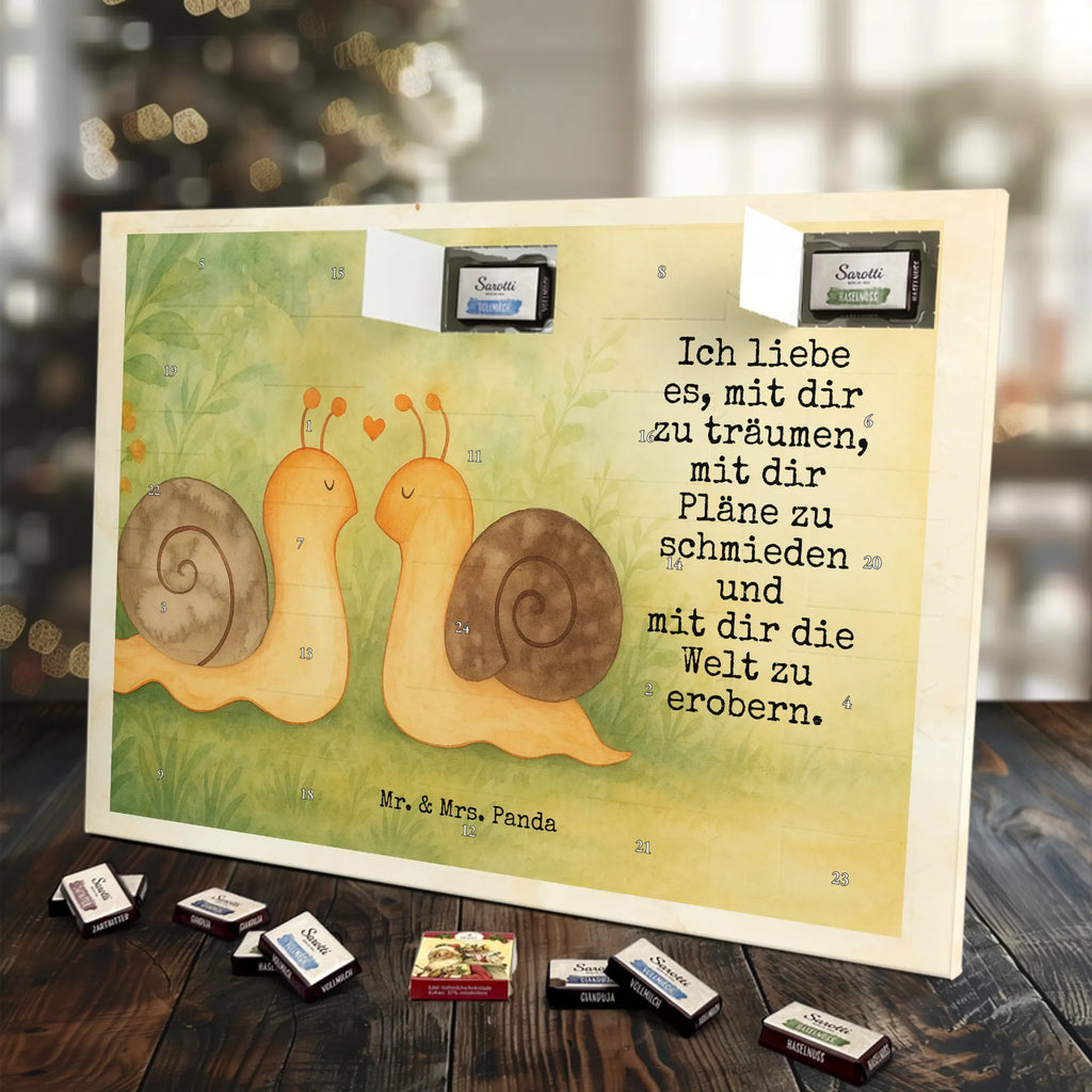 Chocolate advent calendar Snails in love Design Loving, Two, Together, Marriage, Proposal of marriage, Love gift, gift for her, gift for him, anniversary gift