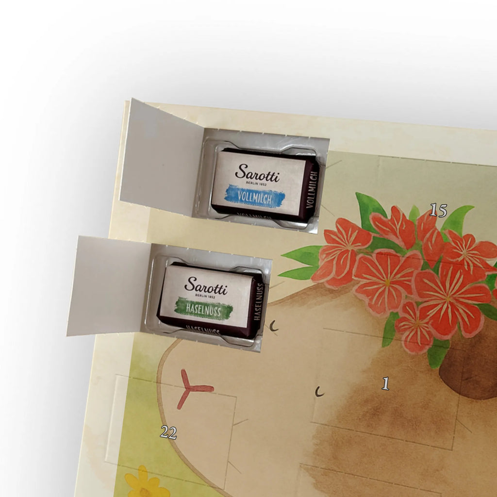 Chocolate advent calendar Guinea pig wisdom Design card, gift ideas, gifts, small animals, cute, cute animal motives, hand drawn, funny sayings, good mood, special gifts, animal lover, wonderland, saying, wisdom, reality, flower child, guinea pig, wonder